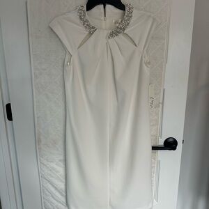 Eliza J White Mini Dress with Chic Design